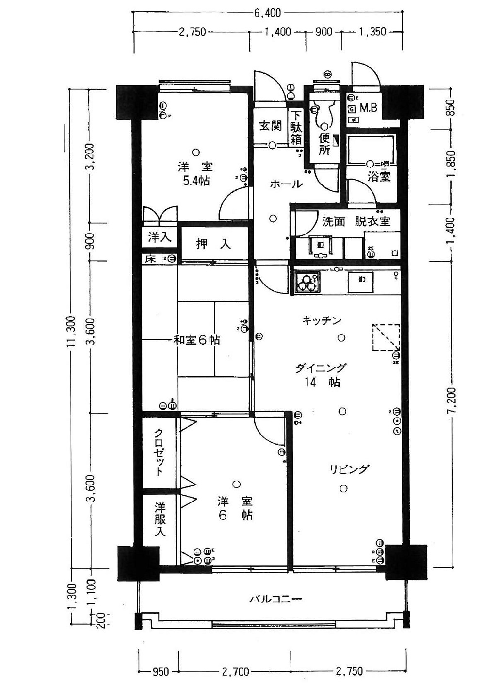 マンション平面図