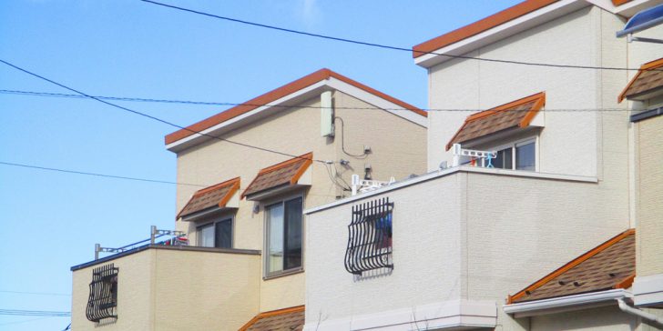 住宅の並び